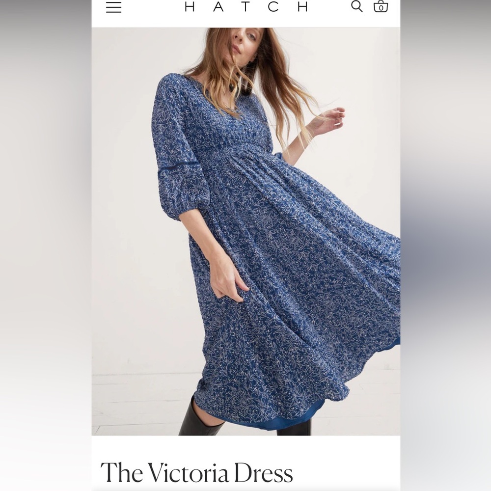 Hatch Maternity MIDI Victoria Dress | NWT | Size 3